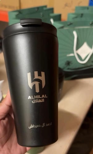 نحت ليزر على اكواب للقطعه