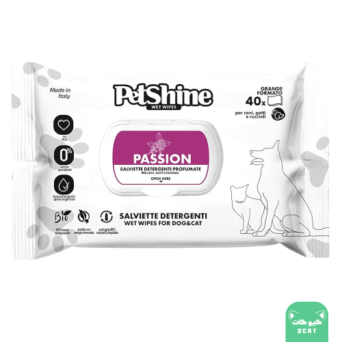 بيت شاين مناديل مبللة ومعطرة للقطط للقطط والكلاب و...