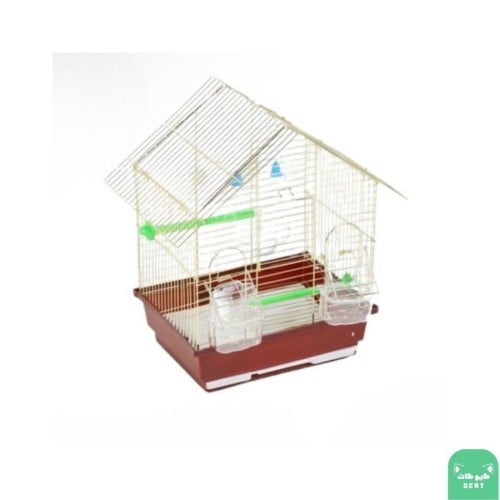 قفص طيور ذهبي صغير