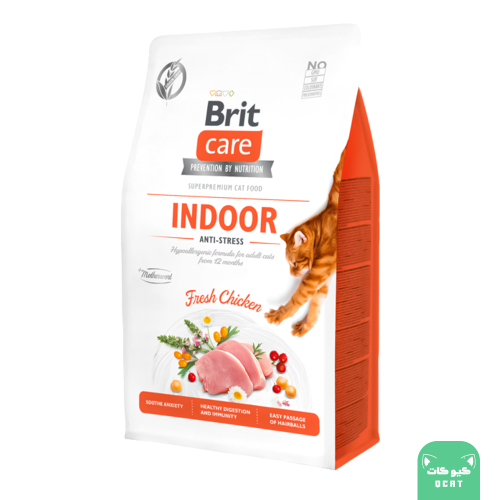 بريت كير للقطط البالغة اندور بالدجاج الطازج 2 كيلو