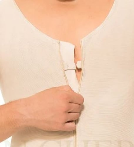 مشد سترة رجالي طبي موديل 2034 لون بيج