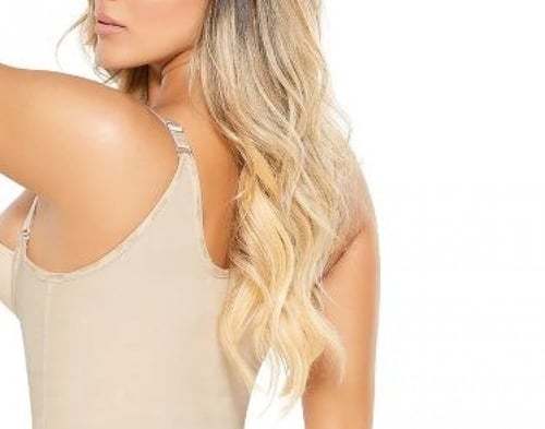 مشد كامل بظهر عالي الشد موديل 1041 بسحاب لون بيج