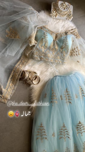 طقم ساري هندي 7777