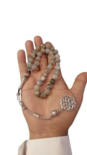 سبحة حجر طبيعي طبيعي Citrine سيترين
