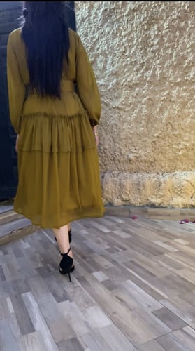 فستان من الشيفون الامع