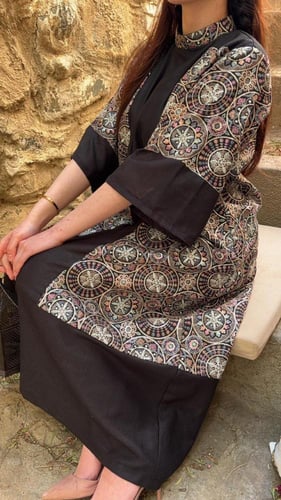 جلابية تطريز هندي