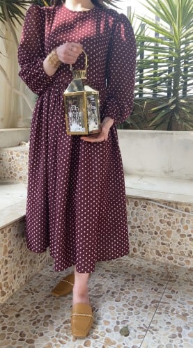 فستان رمضاني منقط