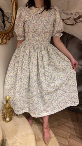 فستان أنيق بياقة