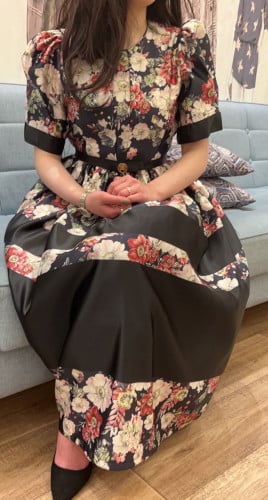 فستان مشجر بقماش تصميم خاص ومميز