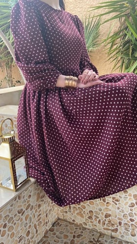 فستان رمضاني منقط