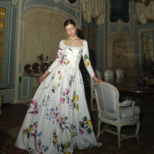 Garden of lemon dress