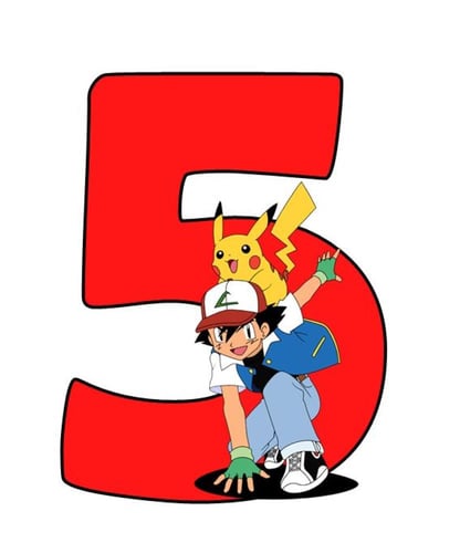 تغريسة بوكيمون بالرقم أو الحرف
