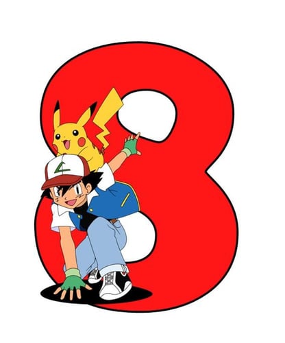 تغريسة بوكيمون بالرقم أو الحرف