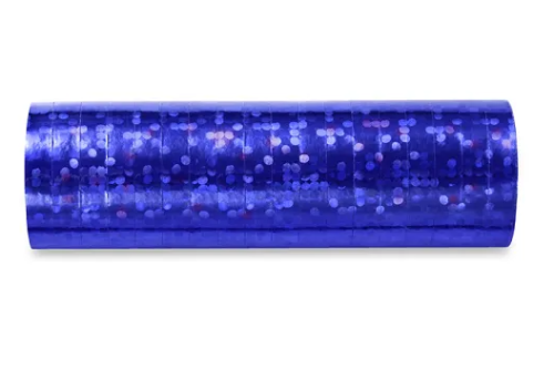 Blue glitter paper strip decoration
