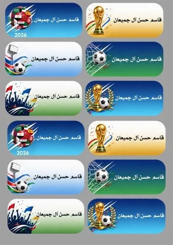 ملصقات أسم كأس العالم