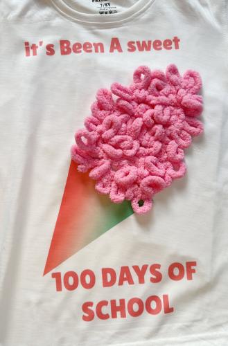 100 days of school تيشيرت