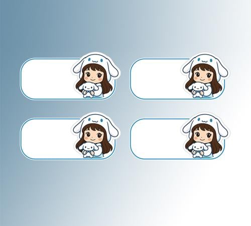 ملصقات أسم بنت ثيم سينما رول