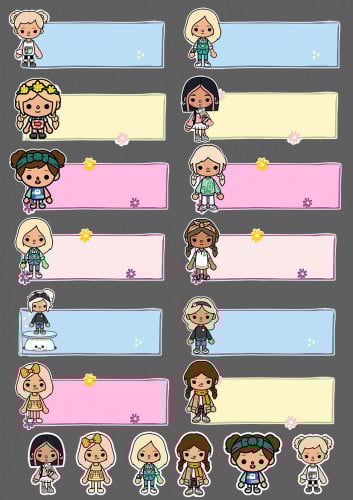 ملصقات أسم -توكا بوكا-