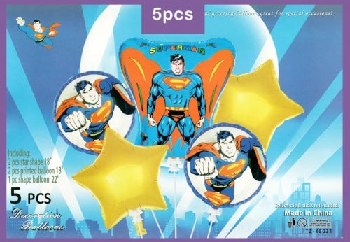 طقم بالونات سوبرمان