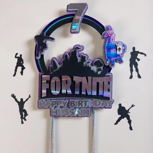 تغريسة كيك فورتنايت مع الأسم