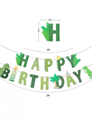 لافتة زينة ديناصورات