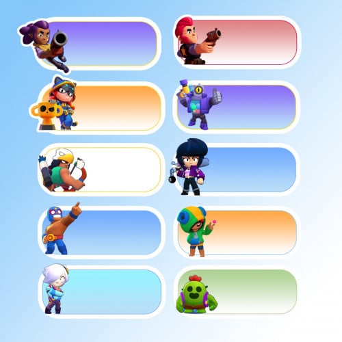 ملصقات أسم -براول ستار -