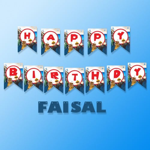 لافتة زينة مع الأسم ثيم روبلكس