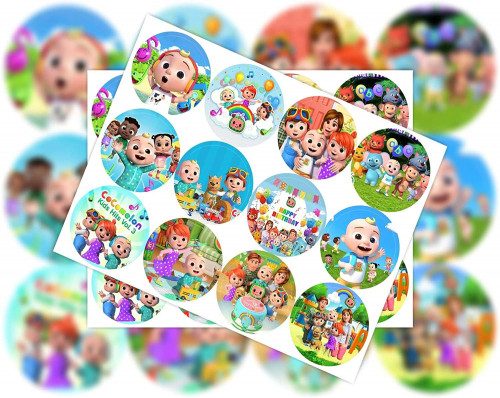 24ملصق دائري كوكوميلون