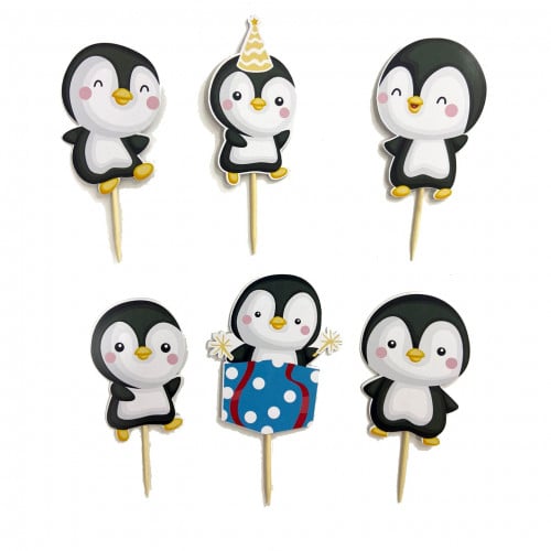 تغريسة كوب كيك البطريق/Penguin Topper Cupcake