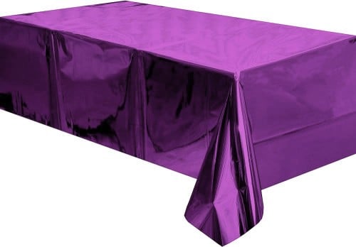 مفرش طاولة فويل لون بنفسجي