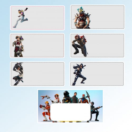 ملصقات أسم - فورتنايت-