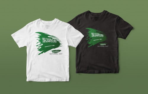 تيشيرت علم السعودية