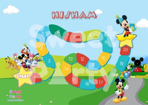 لوحة التعزيز المغناطيسية (ميكي ماوس)