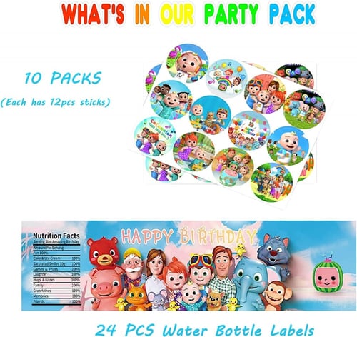 24 ملصق للماء و 120 ملصق دائري كوكوميلون