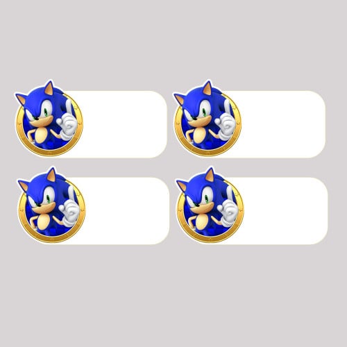 ملصقات أسم - سونيك-