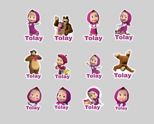 ملصقات ماشا