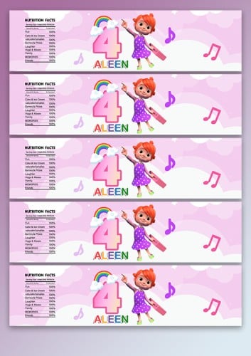 تاق ماء كوكوميلون بناتي/Cocomelon Water Bottle Lab...