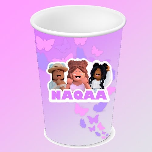 كوب ورقي روبلكس/Roblox paper cup
