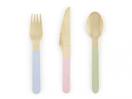 أدوات المائدة الخشبية Wooden Cutlery, mix