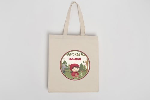 كيس قماشي ذات الرداء الأحمر