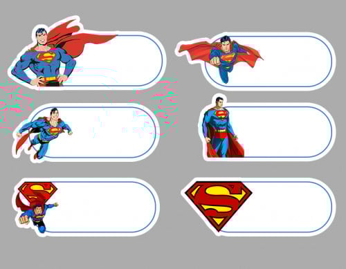 ملصقات أسم - سوبر مان-