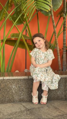 Lucy’s,floral white pink cotton dress with shorts...