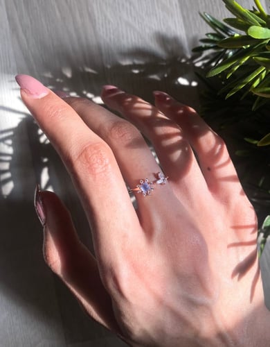 خاتم مزهرة (فضة)