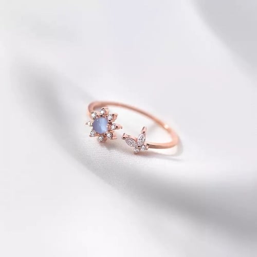 خاتم مزهرة (فضة)