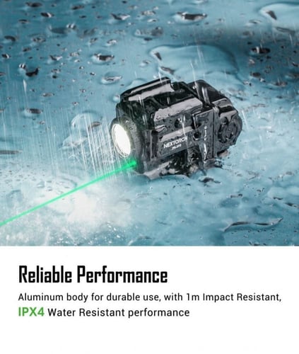 NEXTORCH كشاف و ليزر 2 في 1 قابل للشحن