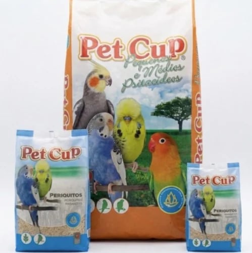 Pet cup مشكل بادجي طيور حب