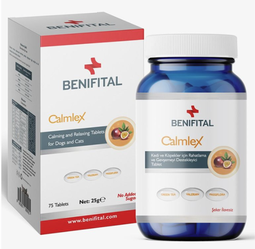 Ben vital Calmlex calming tablets for cats and dog...