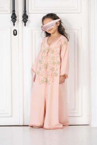 جلابة أطفال مغربية مطرزة