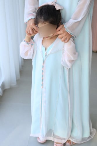 جلابة مغربية اطفال من قطعتين