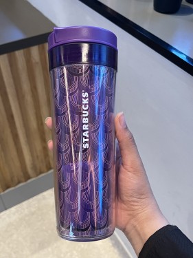 Purple tumblers